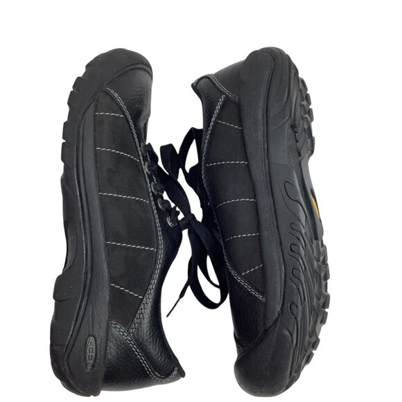 Keen Presidio Womens 8.5 Leather Lace-Up Black Loafers - Picture 5 of 12